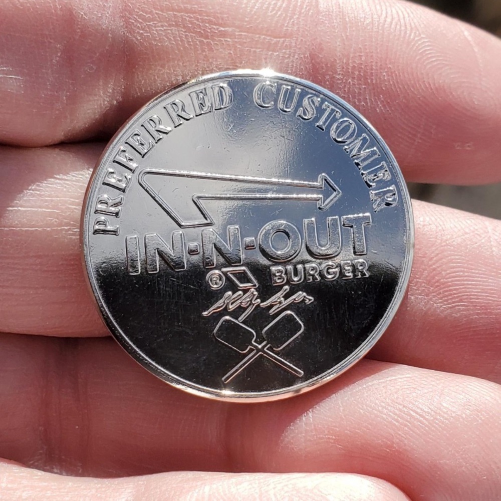 In N Out silver coin